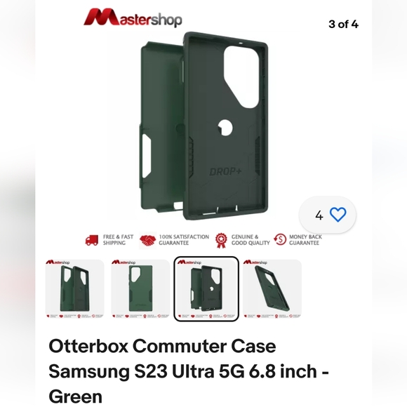 Otterbox Commuter Case Samsung S23 Ultra 5G 6.8 inch -Green NWOT - Picture 1 of 4